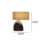 Axyaa Japanese Style Solid Wood Linen Art Table Lamp Home Decoration Lighting