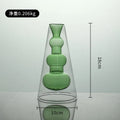 Axyaa Stained Glass Double Vase Hydroponic Flower Desktop Decoration