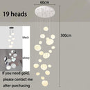 Axyaa Modern Staircase Chandeliers LED Pendant Light for Living Room Home Decor
