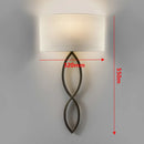 Axya Circle LED Fabric Wall Light for Living Room Dining Room Bedroom