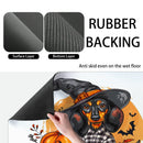 Axyaa Halloween Pumpkin Dog Branch Bat Drying Mat Non-Slip Absorbent Placemat