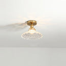 Axyaa Green Glass Indoor LED Ceiling Lamp - Modern Lighting Fixtures