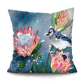 Axyaa Bird Oil Painting Cushion Cover - Chinese Style Home Decor