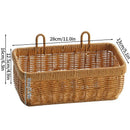 Axyaa Rattan Laundry Basket with Lid - Home Organizer for Wardrobe Storage