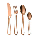 Axyaa Stainless Steel Hollow Handle Dinnerware Set - Knife Fork Spoon Flatware