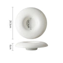 Axyaa Round Ceramic Pasta Ramen Bowls Set for Dining and Serving