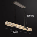 Axyaa Crystal Chandelier: Luxury Living Room & Dining Room Pendant Light