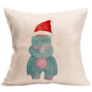 Axyaa Winter Forest Animals Linen Pillowcase 45*45cm