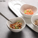 Axyaa Ceramic Ripple Bowl Set for Molecular Cuisine Dining Experience