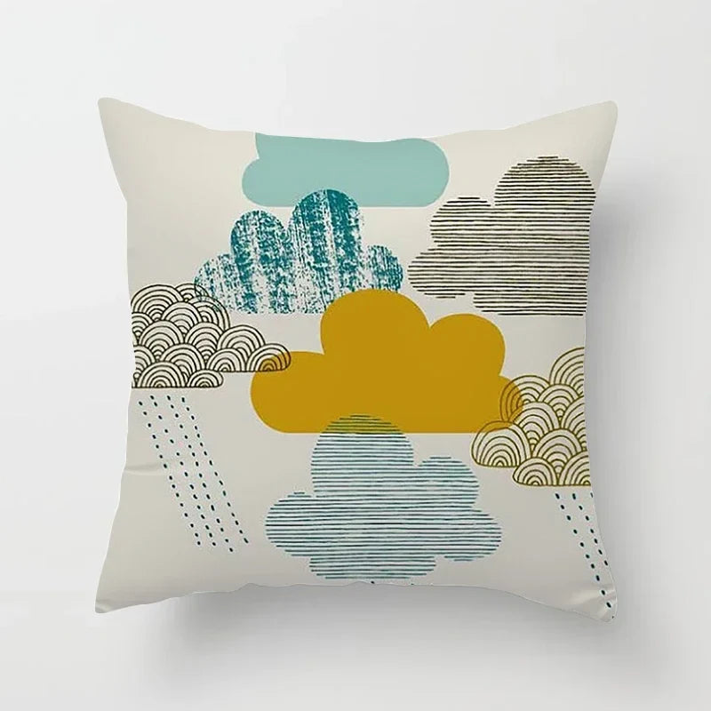 Bohemian Geometric Pattern Printed Pillowcase - Axyaa Brand