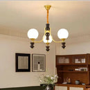 Axyaa Magic Bean LED Chandelier Walnut Wood Pendant Lamp Home Decor Light