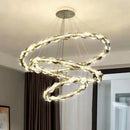 Axyaa Crystal Pendant Chandelier for Luxury Living Room Decor
