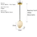 Axyaa Natural Marble Bedroom Chandelier - Designer Spanish Lighting for Restaurant, Hotel & Home