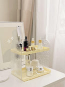 Axyaa Acrylic Double Layer Cosmetics Organizer - Skincare & Perfume Storage Rack