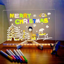 Axyaa Acrylic Message Board Lamp USB Erasable Drawing Night Light Kids Gift