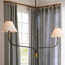 Axyaa Fabric Ceiling Chandelier LED Pendant Lamp for Dining, Bedroom, Living Room