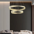 Axyaa Crystal Chandelier Stair Pendant Lamp Modern Living Room Lighting