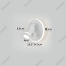 Axyaa LED Wall Light USB Charging Port Adjustable Angle for Reading & Decor