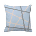 Axyaa Geometric Polyester Cushion Cover 45x45cm, Blue Gray Home Decor Pillowcase