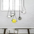 Axyaa Nordic Glass Chandelier LED Pendant Light for Modern Dining Room