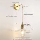 Axyaa Green Glass LED Wall Light - Nordic Modern Bedroom Living Room Lamp