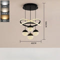 Axyaa LED Circular Dimmable Chandelier for Modern Living Spaces