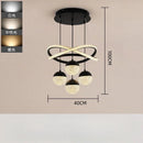 Axyaa LED Circular Dimmable Chandelier for Modern Living Spaces
