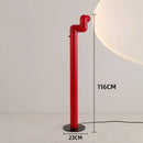 Axyaa Space Age LED Floor Lamp- Red and White Creative Design