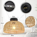 Axyaa Handwoven Paper Rope Pendant Chandelier - Ceiling Lighting Fixture