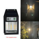 Axya Solar Wall Light with Motion Sensor - 3 Modes Waterproof LED Lamp