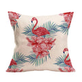 Axyaa Summer Flamingo Linen Pillowcase - 45*45cm