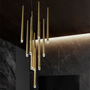 Axyaa Gold Led G9 Pendant Chandelier for Modern Home Decor