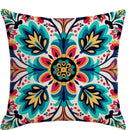 Axyaa Colorful Floral Pattern Pillow Covers for Sofa, Bedroom, Car