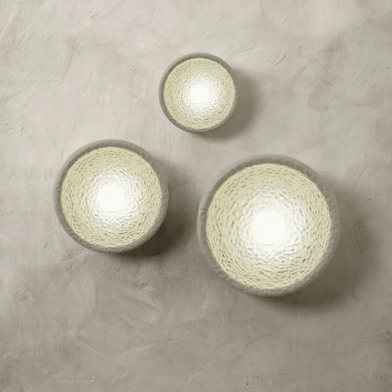 Axyaa Wabi-sabi Style Retro Zen Wall Lamp for Bedroom B&B Living Room Decor