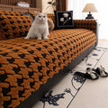 Axyaa Bohemian Jacquard Plush Throw Blanket for Sofa & Furniture protection