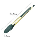 Axyaa Stainless Steel Barbecue Tongs for Home Kitchen Grilling Buffet Clips
