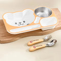 Axyaa Cartoon Kids Dinning Plate for Fruit Salad, Picnic, Microwave - Large Capacity