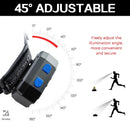 Axya Motion Sensor Headlamp: Powerful Rechargeable IR Headlight, Waterproof with Battery