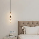 Axyaa LED Acrylic Bedside Pendant Lights, Bedroom Hanging Lamp Chandelier for Home Decor