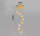 Axyaa Nordic Stair Chandelier Living Dining Room Pendant Ceiling Light Indoor Lighting