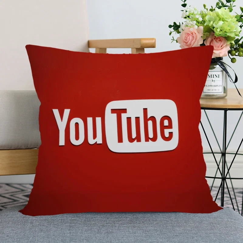 Axyaa Satin Soft Pillowcase for Home Decor 45x45cm Square Zipper Pillow Cover