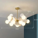 Axyaa Floral Branch Chandelier LED Pendant Lamp for Home Decor