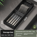 Axyaa Aluminum Cutlery Drawer Organizer Tray for Kitchen Cabinet Storage