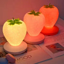 Axyaa LED Strawberry Night Lamp Silicon Touch-Sensor Nightlight for Kids Bedroom