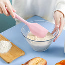 Silicone Cake Scraper Set by Axyaa: Non-Stick Spatula Mixer & Brush Baking Tools