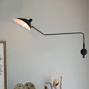 Axyaa Modern Black Adjustable Led Wall Lamp Vintage Industrial Rotatable Wall Lights
