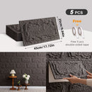 Axyaa 3D Stereo Rock Brick Wall Stickers | Self-Adhesive Slate Tiles | Indoor/Outdoor Décor