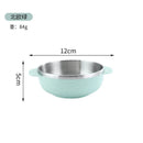 Axyaa Double Layer Rice Soup Bowl with Handle, Children's Tableware