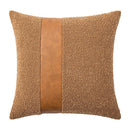 Faux Leather Textured Accent Pillow Cover in 9 Colors by Axyaa