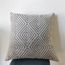Axyaa Geometric Chenille Flocking Pillow Cover - Grey/Yellow/Red/Purple - 45x45cm/30x50cm